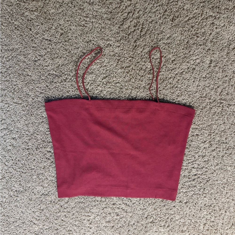 NWT American Eagle Outfitters Maroon Crop Top